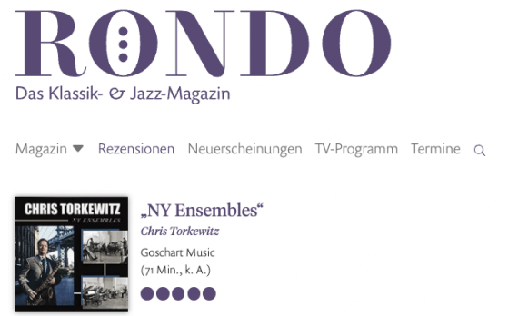 Chris Torkewitz 5 Sterne Rondo Magazin Rezension